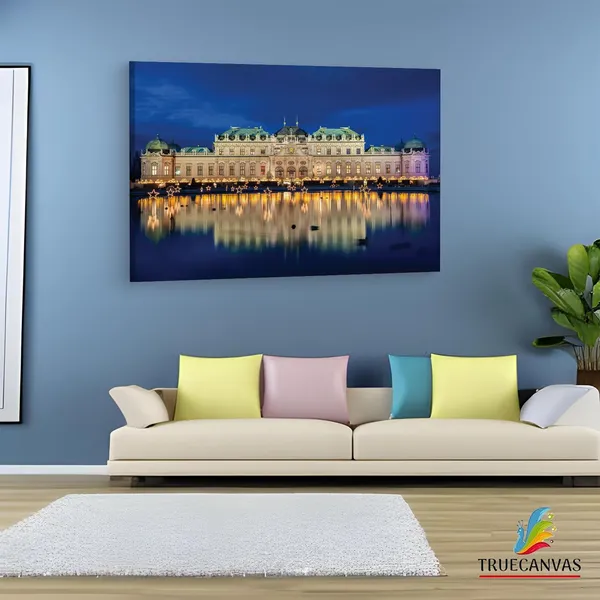 Multicolor_Austrian_Gallery_Blvd,_Wooden_Framed_Canvas_Paintings_|_For_Living_Room_|_Bedroom_|_Office_|_Gallery_|_Ready_Wall_Mount_Canvas_Wall_Art_Painting_|_Size_-_12_X_18In,_Ct0019