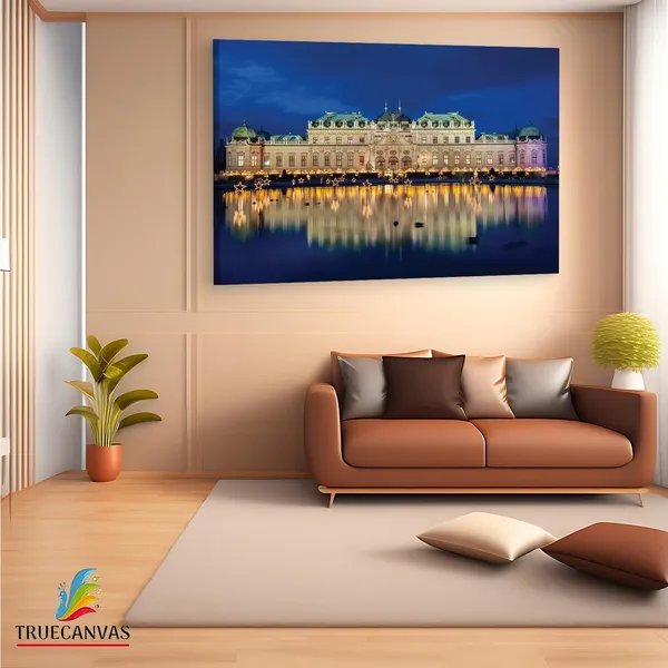 Multicolor_Austrian_Gallery_Blvd,_Wooden_Framed_Canvas_Paintings_|_For_Living_Room_|_Bedroom_|_Office_|_Gallery_|_Ready_Wall_Mount_Canvas_Wall_Art_Painting_|_Size_-_12_X_18In,_Ct0019