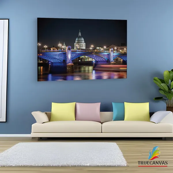 Multicolor_St._Paul'S_Cathedral,_Wooden_Framed_Canvas_Paintings_|_For_Living_Room_|_Bedroom_|_Office_|_Gallery_|_Ready_Wall_Mount_Canvas_Wall_Art_Painting_|_Size_-_12_X_18In,_Ct0022