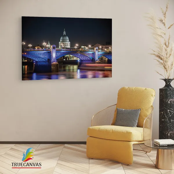 Multicolor_St._Paul'S_Cathedral,_Wooden_Framed_Canvas_Paintings_|_For_Living_Room_|_Bedroom_|_Office_|_Gallery_|_Ready_Wall_Mount_Canvas_Wall_Art_Painting_|_Size_-_12_X_18In,_Ct0022