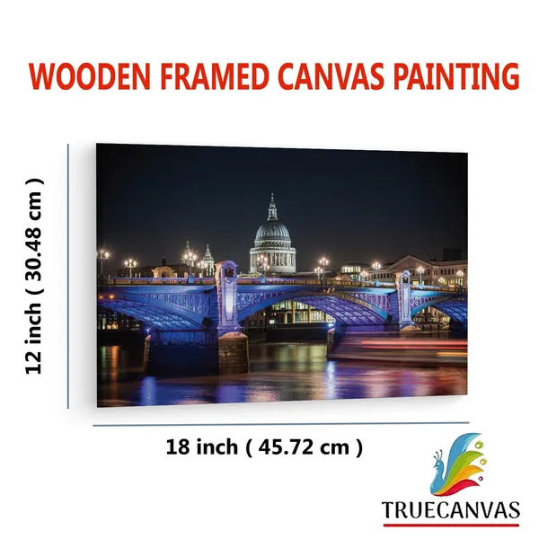 Multicolor_St._Paul'S_Cathedral,_Wooden_Framed_Canvas_Paintings_|_For_Living_Room_|_Bedroom_|_Office_|_Gallery_|_Ready_Wall_Mount_Canvas_Wall_Art_Painting_|_Size_-_12_X_18In,_Ct0022