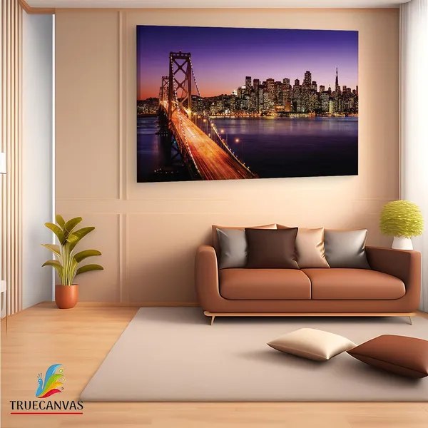 Multicolor_San_Francisco,_Wooden_Framed_Canvas_Paintings_|_For_Living_Room_|_Bedroom_|_Office_|_Gallery_|_Ready_Wall_Mount_Canvas_Wall_Art_Painting_|_Size_-_12_X_18In,_Ct0024