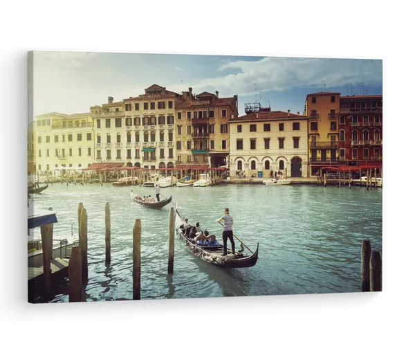 Multicolor_Venice_Gondola,_Wooden_Framed_Canvas_Paintings_|_For_Living_Room_|_Bedroom_|_Office_|_Gallery_|_Ready_Wall_Mount_Canvas_Wall_Art_Painting_|_Size_-_12_X_18In,_Ct0026