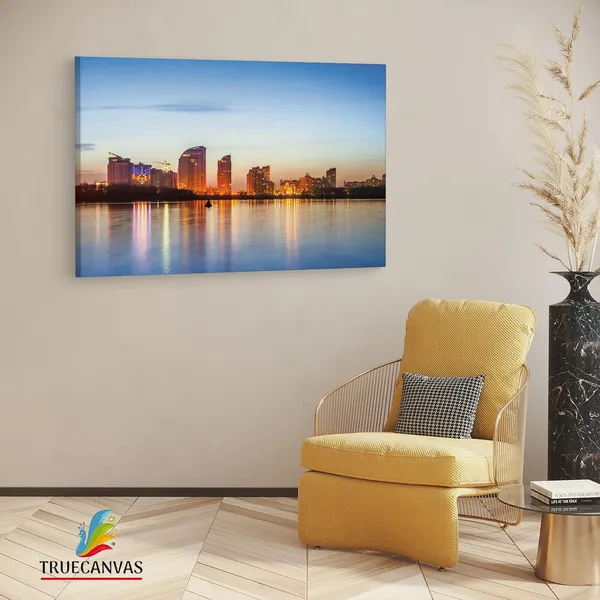 Multicolor_Kiev_City_Skyline,_Wooden_Framed_Canvas_Paintings_|_For_Living_Room_|_Bedroom_|_Office_|_Gallery_|_Ready_Wall_Mount_Canvas_Wall_Art_Painting_|_Size_-_12_X_18In,_Ct0027