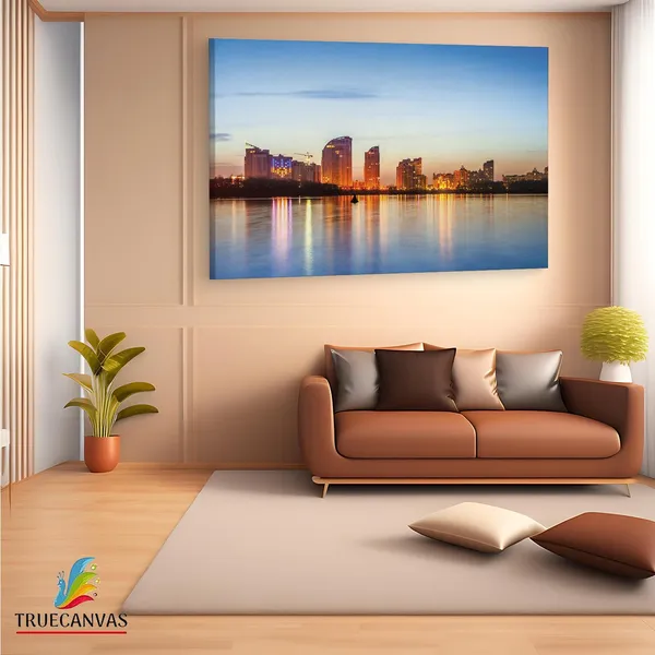 Multicolor_Kiev_City_Skyline,_Wooden_Framed_Canvas_Paintings_|_For_Living_Room_|_Bedroom_|_Office_|_Gallery_|_Ready_Wall_Mount_Canvas_Wall_Art_Painting_|_Size_-_12_X_18In,_Ct0027