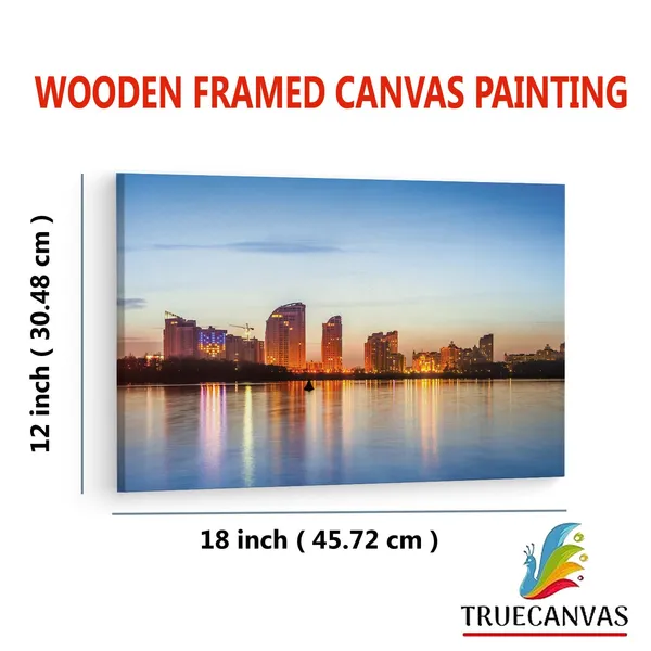 Multicolor_Kiev_City_Skyline,_Wooden_Framed_Canvas_Paintings_|_For_Living_Room_|_Bedroom_|_Office_|_Gallery_|_Ready_Wall_Mount_Canvas_Wall_Art_Painting_|_Size_-_12_X_18In,_Ct0027