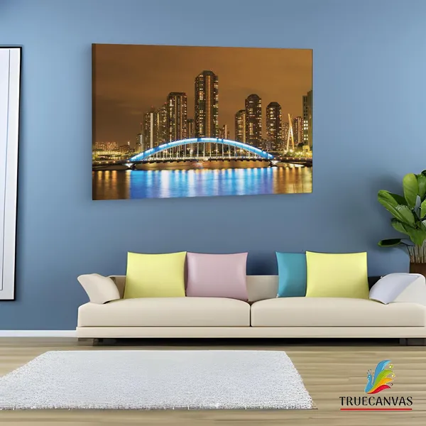 Multicolor_Eitai_Bridge,_Wooden_Framed_Canvas_Paintings_|_For_Living_Room_|_Bedroom_|_Office_|_Gallery_|_Ready_Wall_Mount_Canvas_Wall_Art_Painting_|_Size_-_12_X_18In,_Ct0029