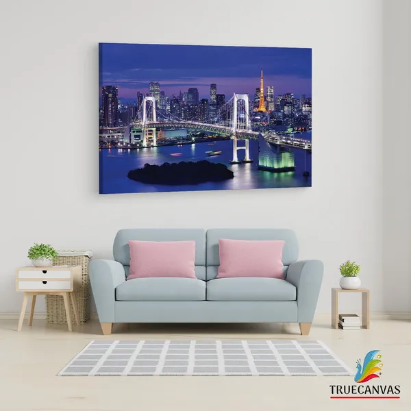 Multicolor_Rainbow_Bridge,_Wooden_Framed_Canvas_Paintings_|_For_Living_Room_|_Bedroom_|_Office_|_Gallery_|_Ready_Wall_Mount_Canvas_Wall_Art_Painting_|_Size_-_12_X_18In,_Ct0036