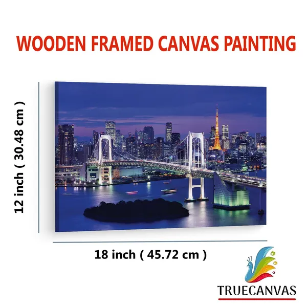 Multicolor_Rainbow_Bridge,_Wooden_Framed_Canvas_Paintings_|_For_Living_Room_|_Bedroom_|_Office_|_Gallery_|_Ready_Wall_Mount_Canvas_Wall_Art_Painting_|_Size_-_12_X_18In,_Ct0036