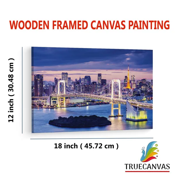 Multicolor_Rainbow_Bridge,_Wooden_Framed_Canvas_Paintings_|_For_Living_Room_|_Bedroom_|_Office_|_Gallery_|_Ready_Wall_Mount_Canvas_Wall_Art_Painting_|_Size_-_12_X_18In,_Ct0043