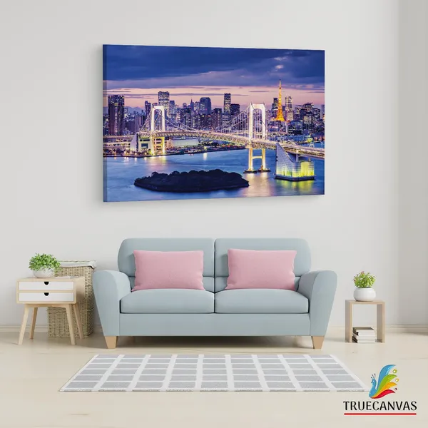 Multicolor_Rainbow_Bridge,_Wooden_Framed_Canvas_Paintings_|_For_Living_Room_|_Bedroom_|_Office_|_Gallery_|_Ready_Wall_Mount_Canvas_Wall_Art_Painting_|_Size_-_12_X_18In,_Ct0043