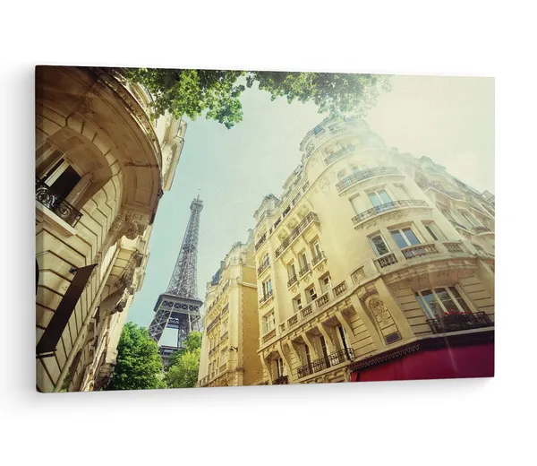 Multicolor_Eiffel_Tower,_Wooden_Framed_Canvas_Paintings_|_For_Living_Room_|_Bedroom_|_Office_|_Gallery_|_Ready_Wall_Mount_Canvas_Wall_Art_Painting_|_Size_-_12_X_18In,_Ct0045