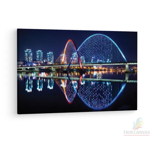 Multicolor_Expo_Bridge,_Wooden_Framed_Canvas_Paintings_|_For_Living_Room_|_Bedroom_|_Office_|_Gallery_|_Ready_Wall_Mount_Canvas_Wall_Art_Painting_|_Size_-_12_X_18In,_Ct0050
