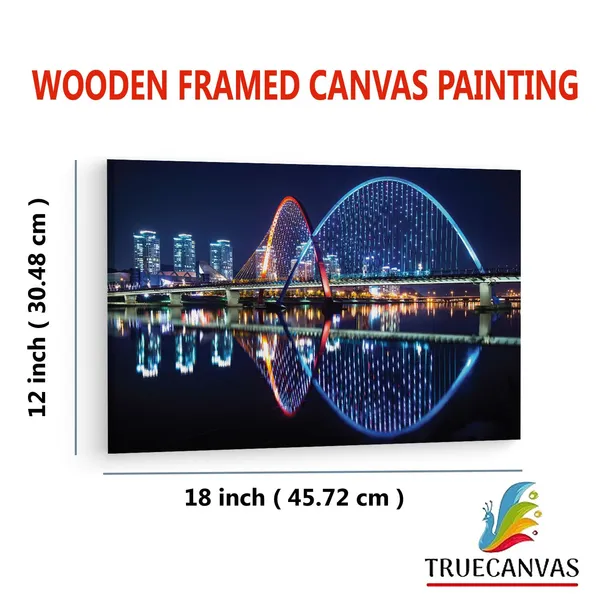 Multicolor_Expo_Bridge,_Wooden_Framed_Canvas_Paintings_|_For_Living_Room_|_Bedroom_|_Office_|_Gallery_|_Ready_Wall_Mount_Canvas_Wall_Art_Painting_|_Size_-_12_X_18In,_Ct0050