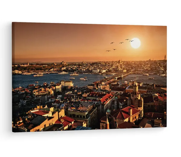 Multicolor_Istanbul_-_Duvar_Ka?????D?,_Wooden_Framed_Canvas_Paintings_|_For_Living_Room_|_Bedroom_|_Office_|_Gallery_|_Ready_Wall_Mount_Canvas_Wall_Art_Painting_|_Size_-_12_X_18In,_Ct0051