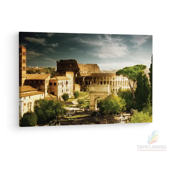 Multicolor_Colosseum,_Wooden_Framed_Canvas_Paintings_|_For_Living_Room_|_Bedroom_|_Office_|_Gallery_|_Ready_Wall_Mount_Canvas_Wall_Art_Painting_|_Size_-_12_X_18In,_Ct0052