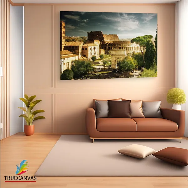 Multicolor_Colosseum,_Wooden_Framed_Canvas_Paintings_|_For_Living_Room_|_Bedroom_|_Office_|_Gallery_|_Ready_Wall_Mount_Canvas_Wall_Art_Painting_|_Size_-_12_X_18In,_Ct0052