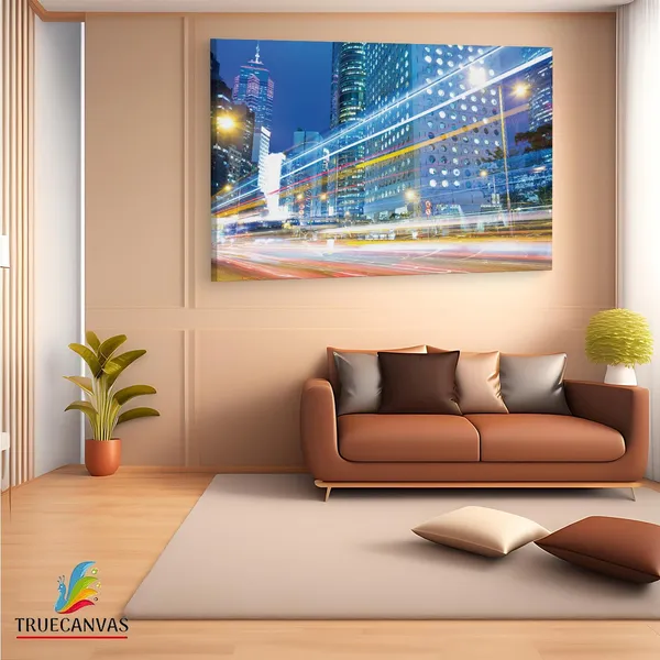 Multicolor_City,_Wooden_Framed_Canvas_Paintings_|_For_Living_Room_|_Bedroom_|_Office_|_Gallery_|_Ready_Wall_Mount_Canvas_Wall_Art_Painting_|_Size_-_12_X_18In,_Ct0054