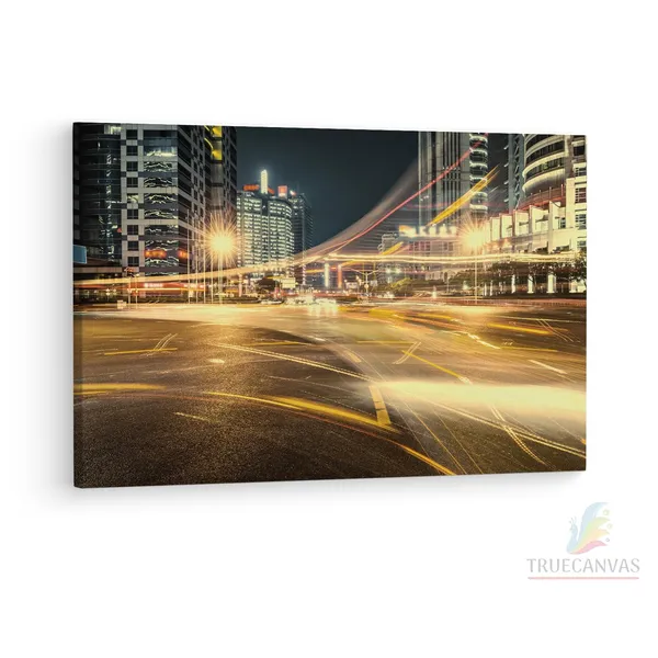 Multicolor_City,_Wooden_Framed_Canvas_Paintings_|_For_Living_Room_|_Bedroom_|_Office_|_Gallery_|_Ready_Wall_Mount_Canvas_Wall_Art_Painting_|_Size_-_12_X_18In,_Ct0057