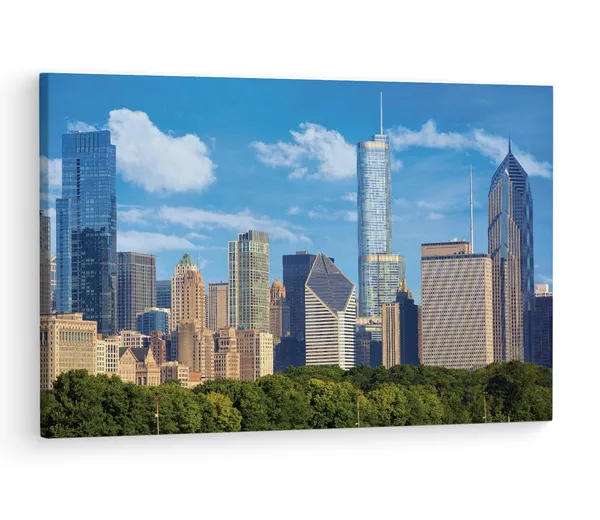 Multicolor_Chicago_Natural_Gas_Companies,_Wooden_Framed_Canvas_Paintings_|_For_Living_Room_|_Bedroom_|_Office_|_Gallery_|_Ready_Wall_Mount_Canvas_Wall_Art_Painting_|_Size_-_12_X_18In,_Ct0062