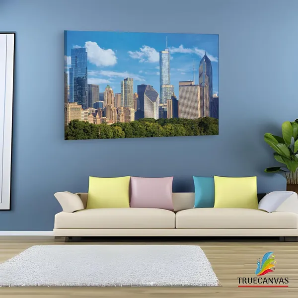 Multicolor_Chicago_Natural_Gas_Companies,_Wooden_Framed_Canvas_Paintings_|_For_Living_Room_|_Bedroom_|_Office_|_Gallery_|_Ready_Wall_Mount_Canvas_Wall_Art_Painting_|_Size_-_12_X_18In,_Ct0062
