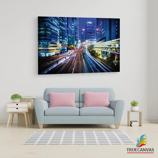 Multicolor_Hong_Kong_Central_District,_Wooden_Framed_Canvas_Paintings_|_For_Living_Room_|_Bedroom_|_Office_|_Gallery_|_Ready_Wall_Mount_Canvas_Wall_Art_Painting_|_Size_-_12_X_18In,_Ct0063