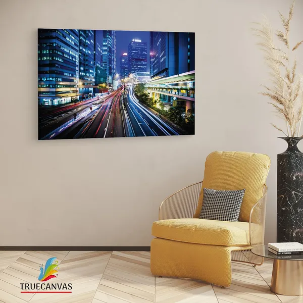 Multicolor_Hong_Kong_Central_District,_Wooden_Framed_Canvas_Paintings_|_For_Living_Room_|_Bedroom_|_Office_|_Gallery_|_Ready_Wall_Mount_Canvas_Wall_Art_Painting_|_Size_-_12_X_18In,_Ct0063