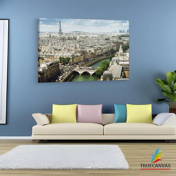 Multicolor_Eiffel_Tower,_Wooden_Framed_Canvas_Paintings_|_For_Living_Room_|_Bedroom_|_Office_|_Gallery_|_Ready_Wall_Mount_Canvas_Wall_Art_Painting_|_Size_-_12_X_18In,_Ct0070