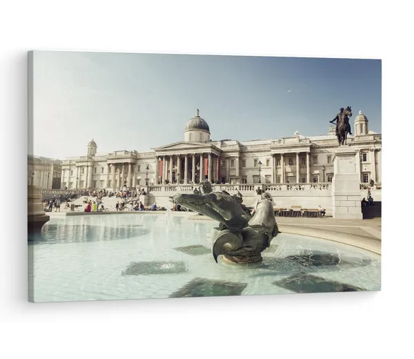 Multicolor_Trafalgar_Square,_Wooden_Framed_Canvas_Paintings_|_For_Living_Room_|_Bedroom_|_Office_|_Gallery_|_Ready_Wall_Mount_Canvas_Wall_Art_Painting_|_Size_-_12_X_18In,_Ct0071