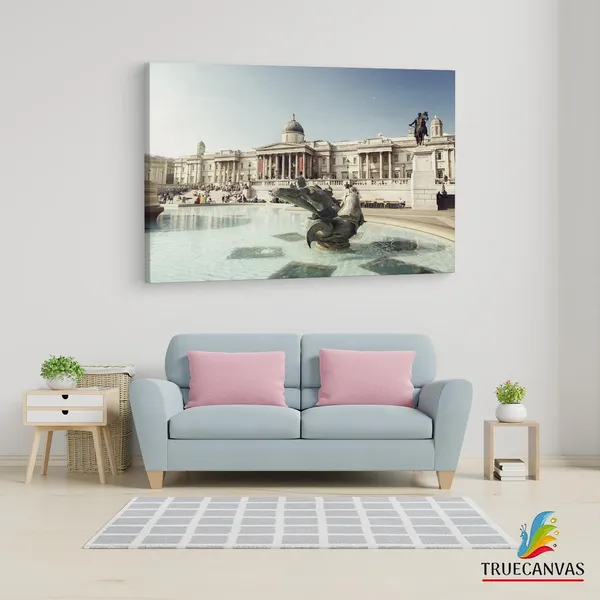 Multicolor_Trafalgar_Square,_Wooden_Framed_Canvas_Paintings_|_For_Living_Room_|_Bedroom_|_Office_|_Gallery_|_Ready_Wall_Mount_Canvas_Wall_Art_Painting_|_Size_-_12_X_18In,_Ct0071