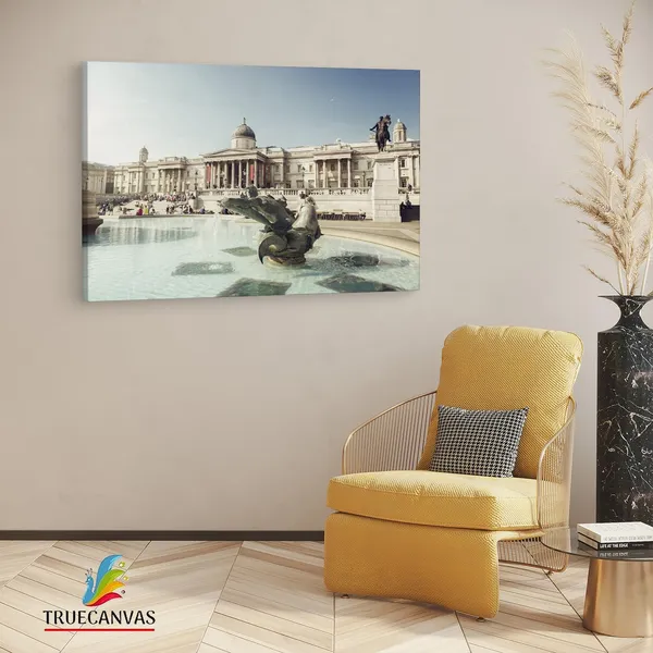 Multicolor_Trafalgar_Square,_Wooden_Framed_Canvas_Paintings_|_For_Living_Room_|_Bedroom_|_Office_|_Gallery_|_Ready_Wall_Mount_Canvas_Wall_Art_Painting_|_Size_-_12_X_18In,_Ct0071