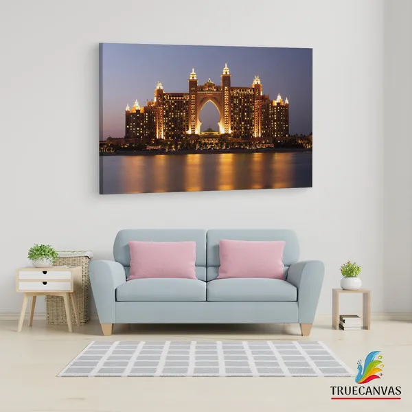 Multicolor_Atlantis,_The_Palm,_Wooden_Framed_Canvas_Paintings_|_For_Living_Room_|_Bedroom_|_Office_|_Gallery_|_Ready_Wall_Mount_Canvas_Wall_Art_Painting_|_Size_-_12_X_18In,_Ct0079