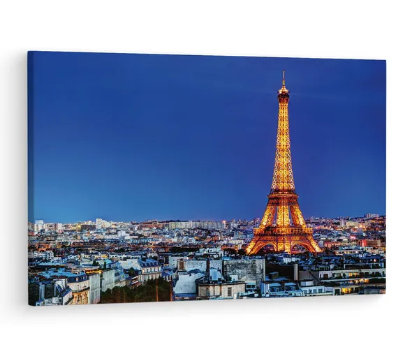Multicolor_Eiffel_Tower,_Wooden_Framed_Canvas_Paintings_|_For_Living_Room_|_Bedroom_|_Office_|_Gallery_|_Ready_Wall_Mount_Canvas_Wall_Art_Painting_|_Size_-_12_X_18In,_Ct0081