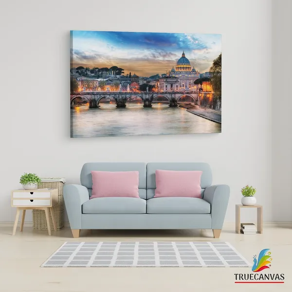 Multicolor_River_Tiber,_Wooden_Framed_Canvas_Paintings_|_For_Living_Room_|_Bedroom_|_Office_|_Gallery_|_Ready_Wall_Mount_Canvas_Wall_Art_Painting_|_Size_-_12_X_18In,_Ct0083