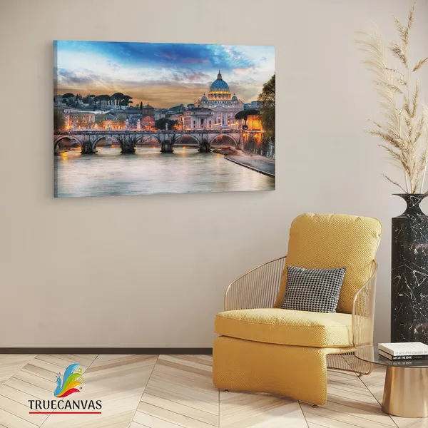 Multicolor_River_Tiber,_Wooden_Framed_Canvas_Paintings_|_For_Living_Room_|_Bedroom_|_Office_|_Gallery_|_Ready_Wall_Mount_Canvas_Wall_Art_Painting_|_Size_-_12_X_18In,_Ct0083