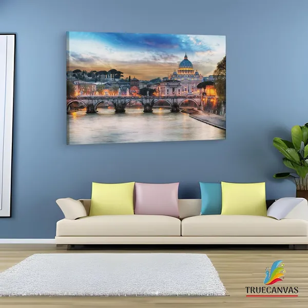 Multicolor_River_Tiber,_Wooden_Framed_Canvas_Paintings_|_For_Living_Room_|_Bedroom_|_Office_|_Gallery_|_Ready_Wall_Mount_Canvas_Wall_Art_Painting_|_Size_-_12_X_18In,_Ct0083