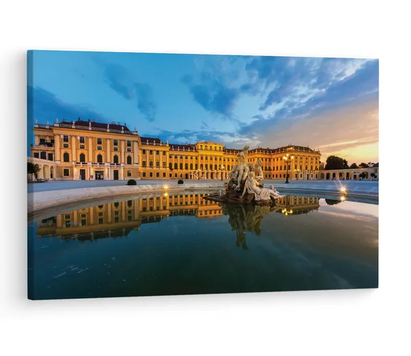 Multicolor_Schnbrunn_Palace,_Wooden_Framed_Canvas_Paintings_|_For_Living_Room_|_Bedroom_|_Office_|_Gallery_|_Ready_Wall_Mount_Canvas_Wall_Art_Painting_|_Size_-_12_X_18In,_Ct0084