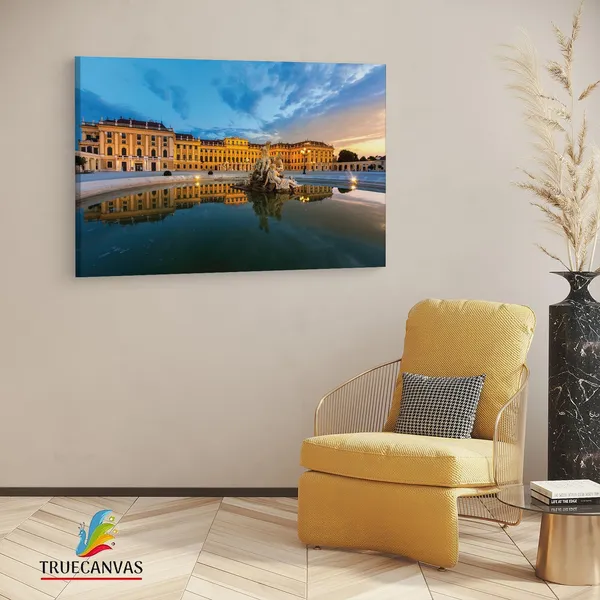Multicolor_Schnbrunn_Palace,_Wooden_Framed_Canvas_Paintings_|_For_Living_Room_|_Bedroom_|_Office_|_Gallery_|_Ready_Wall_Mount_Canvas_Wall_Art_Painting_|_Size_-_12_X_18In,_Ct0084