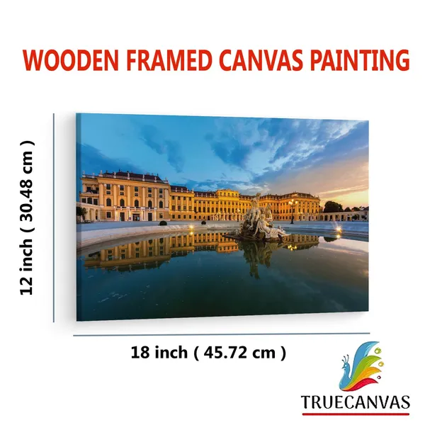 Multicolor_Schnbrunn_Palace,_Wooden_Framed_Canvas_Paintings_|_For_Living_Room_|_Bedroom_|_Office_|_Gallery_|_Ready_Wall_Mount_Canvas_Wall_Art_Painting_|_Size_-_12_X_18In,_Ct0084
