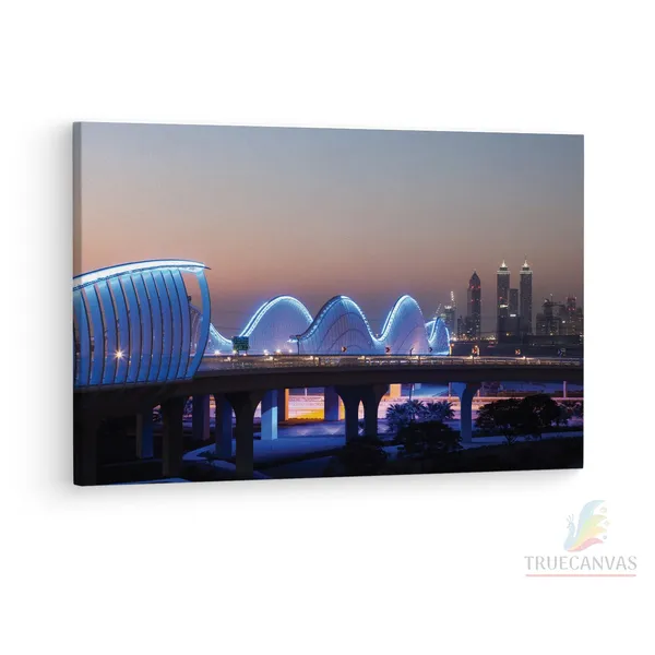 Multicolor_Meydan_Bridge_Wave,_Wooden_Framed_Canvas_Paintings_|_For_Living_Room_|_Bedroom_|_Office_|_Gallery_|_Ready_Wall_Mount_Canvas_Wall_Art_Painting_|_Size_-_12_X_18In,_Ct0087