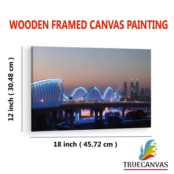 Multicolor_Meydan_Bridge_Wave,_Wooden_Framed_Canvas_Paintings_|_For_Living_Room_|_Bedroom_|_Office_|_Gallery_|_Ready_Wall_Mount_Canvas_Wall_Art_Painting_|_Size_-_12_X_18In,_Ct0087