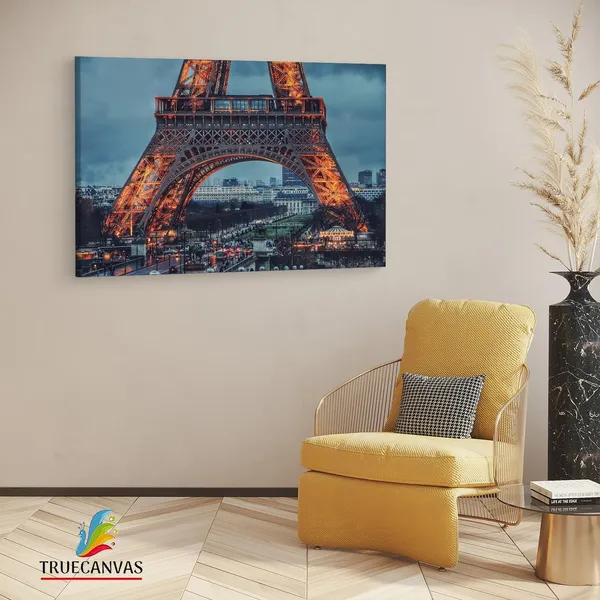 Multicolor_Eiffel_Tower,_Wooden_Framed_Canvas_Paintings_|_For_Living_Room_|_Bedroom_|_Office_|_Gallery_|_Ready_Wall_Mount_Canvas_Wall_Art_Painting_|_Size_-_12_X_18In,_Ct0090