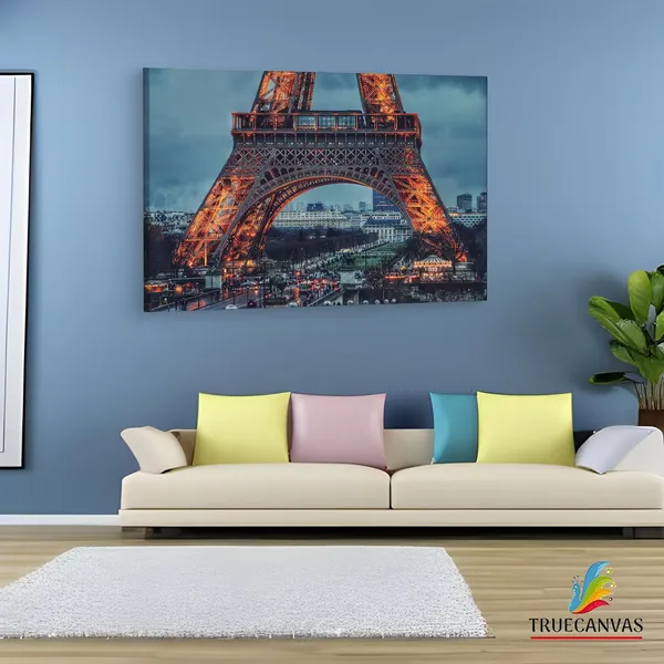 Multicolor_Eiffel_Tower,_Wooden_Framed_Canvas_Paintings_|_For_Living_Room_|_Bedroom_|_Office_|_Gallery_|_Ready_Wall_Mount_Canvas_Wall_Art_Painting_|_Size_-_12_X_18In,_Ct0090