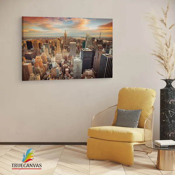 Multicolor_Empire_State_Building,_Wooden_Framed_Canvas_Paintings_|_For_Living_Room_|_Bedroom_|_Office_|_Gallery_|_Ready_Wall_Mount_Canvas_Wall_Art_Painting_|_Size_-_12_X_18In,_Ct0091