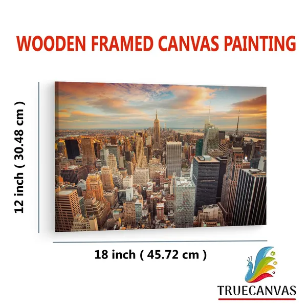 Multicolor_Empire_State_Building,_Wooden_Framed_Canvas_Paintings_|_For_Living_Room_|_Bedroom_|_Office_|_Gallery_|_Ready_Wall_Mount_Canvas_Wall_Art_Painting_|_Size_-_12_X_18In,_Ct0091