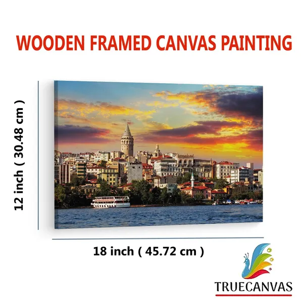 Multicolor_Galata_Tower,_Wooden_Framed_Canvas_Paintings_|_For_Living_Room_|_Bedroom_|_Office_|_Gallery_|_Ready_Wall_Mount_Canvas_Wall_Art_Painting_|_Size_-_12_X_18In,_Ct0098