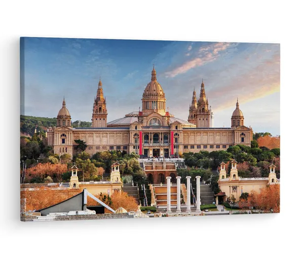 Multicolor_Museu_Nacional_D'Art_De,_Wooden_Framed_Canvas_Paintings_|_For_Living_Room_|_Bedroom_|_Office_|_Gallery_|_Ready_Wall_Mount_Canvas_Wall_Art_Painting_|_Size_-_12_X_18In,_Ct0099