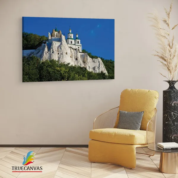 Multicolor_Holy_Assumption_Monastery,_Wooden_Framed_Canvas_Paintings_|_For_Living_Room_|_Bedroom_|_Office_|_Gallery_|_Ready_Wall_Mount_Canvas_Wall_Art_Painting_|_Size_-_12_X_18In,_Ct0100