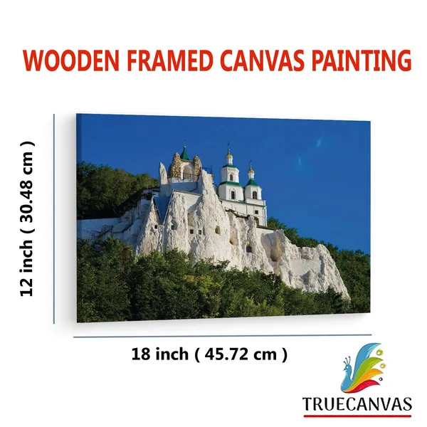 Multicolor_Holy_Assumption_Monastery,_Wooden_Framed_Canvas_Paintings_|_For_Living_Room_|_Bedroom_|_Office_|_Gallery_|_Ready_Wall_Mount_Canvas_Wall_Art_Painting_|_Size_-_12_X_18In,_Ct0100