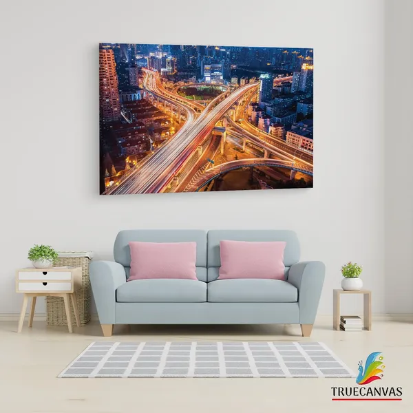 Multicolor_Beautiful_City_Shanghai,_Wooden_Framed_Canvas_Paintings_|_For_Living_Room_|_Bedroom_|_Office_|_Gallery_|_Ready_Wall_Mount_Canvas_Wall_Art_Painting_|_Size_-_12_X_18In,_Ct0104